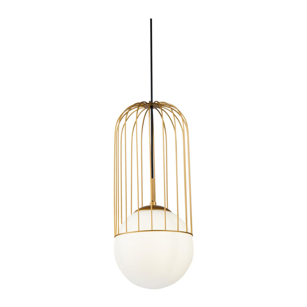 STROPNÍ ZÁVĚSNÉ SVÍTIDLO, 20/48 cm  - barvy zlata, Basics, kov/sklo (20/48cm)