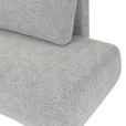 ECKSOFA Grau Flachgewebe Zierkissen, Rückenkissen, Bettkasten, Schlaffunktion, Rücken echt, Liegefläche im Originalstoff  - Schwarz/Grau, KONVENTIONELL, Kunststoff/Textil (145/260cm) - Carryhome