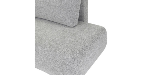 ECKSOFA Grau Flachgewebe Zierkissen, Rückenkissen, Bettkasten, Schlaffunktion, Rücken echt, Liegefläche im Originalstoff  - Schwarz/Grau, KONVENTIONELL, Kunststoff/Textil (145/260cm) - Carryhome
