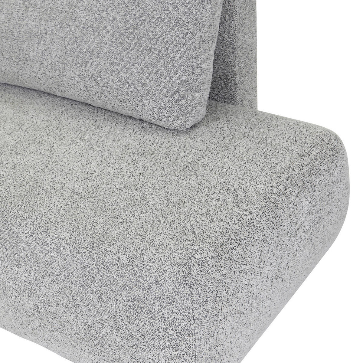 ECKSOFA Grau Flachgewebe Zierkissen, Rückenkissen, Bettkasten, Schlaffunktion, Rücken echt, Liegefläche im Originalstoff  - Schwarz/Grau, KONVENTIONELL, Kunststoff/Textil (145/260cm) - Carryhome