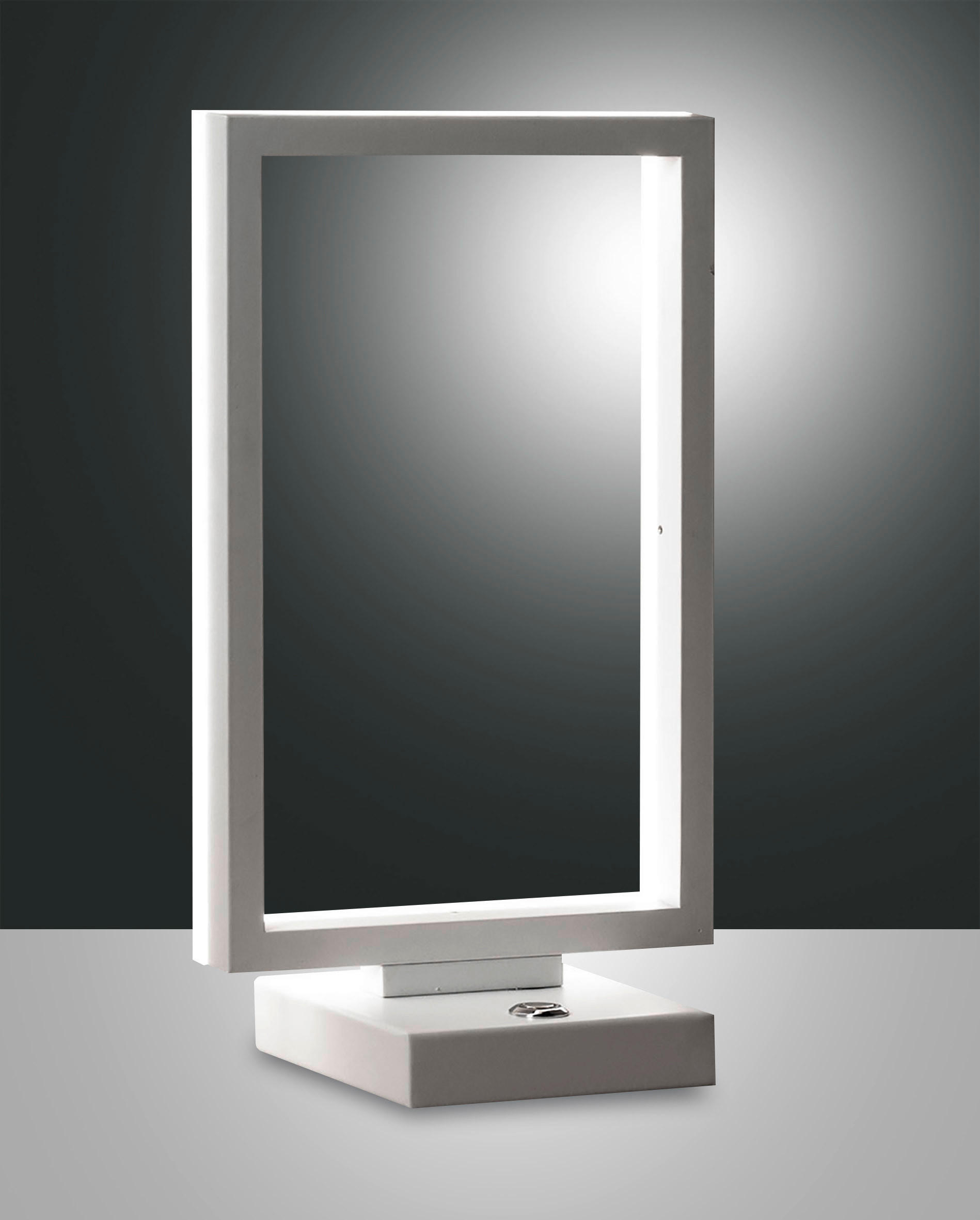 LED-TISCHLEUCHTE Bard 17/11/30 cm   - Weiß, Design, Kunststoff/Metall (17/11/30cm) - Fabas Luce