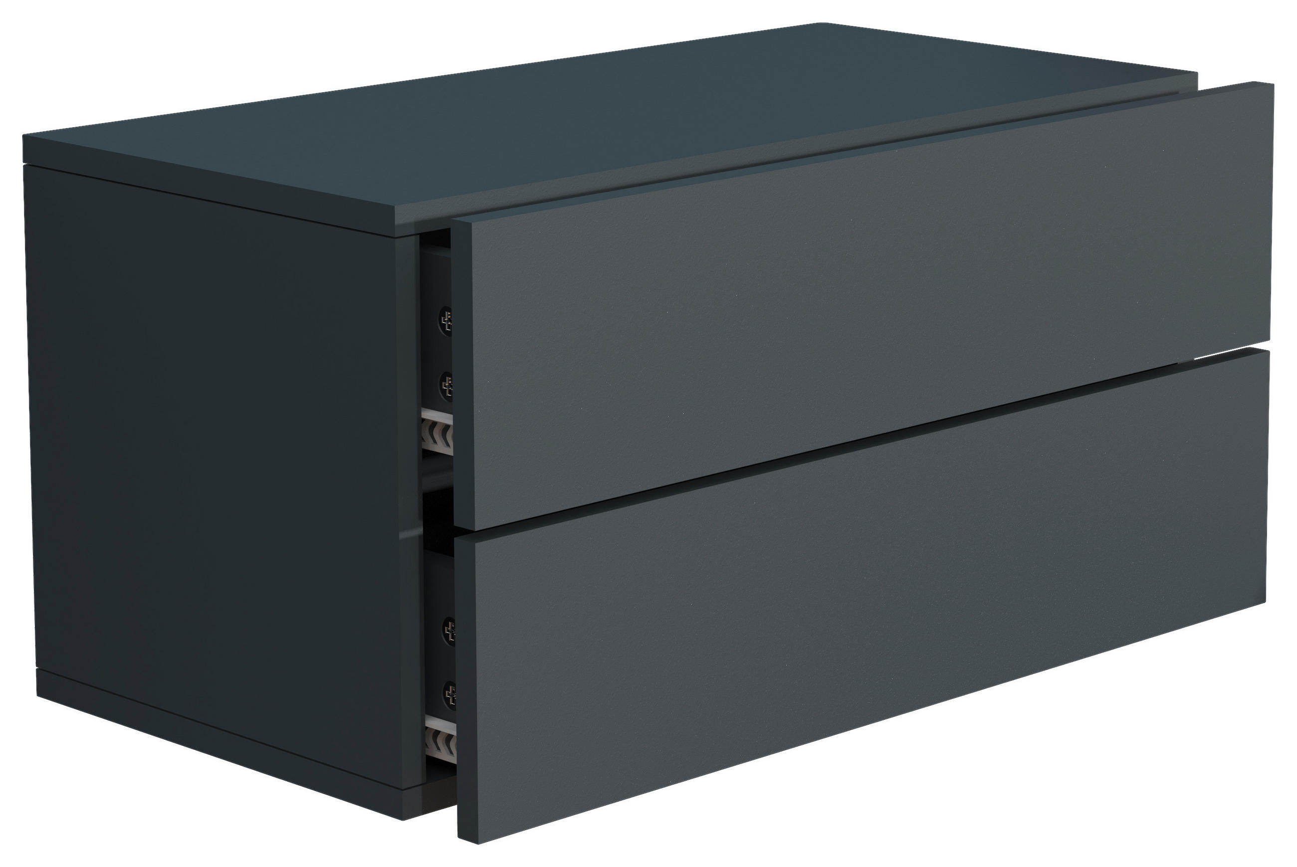 SÄNGBORD i antracit  - antracit, Modern, trämaterial (60/30/32cm) - MID.YOU