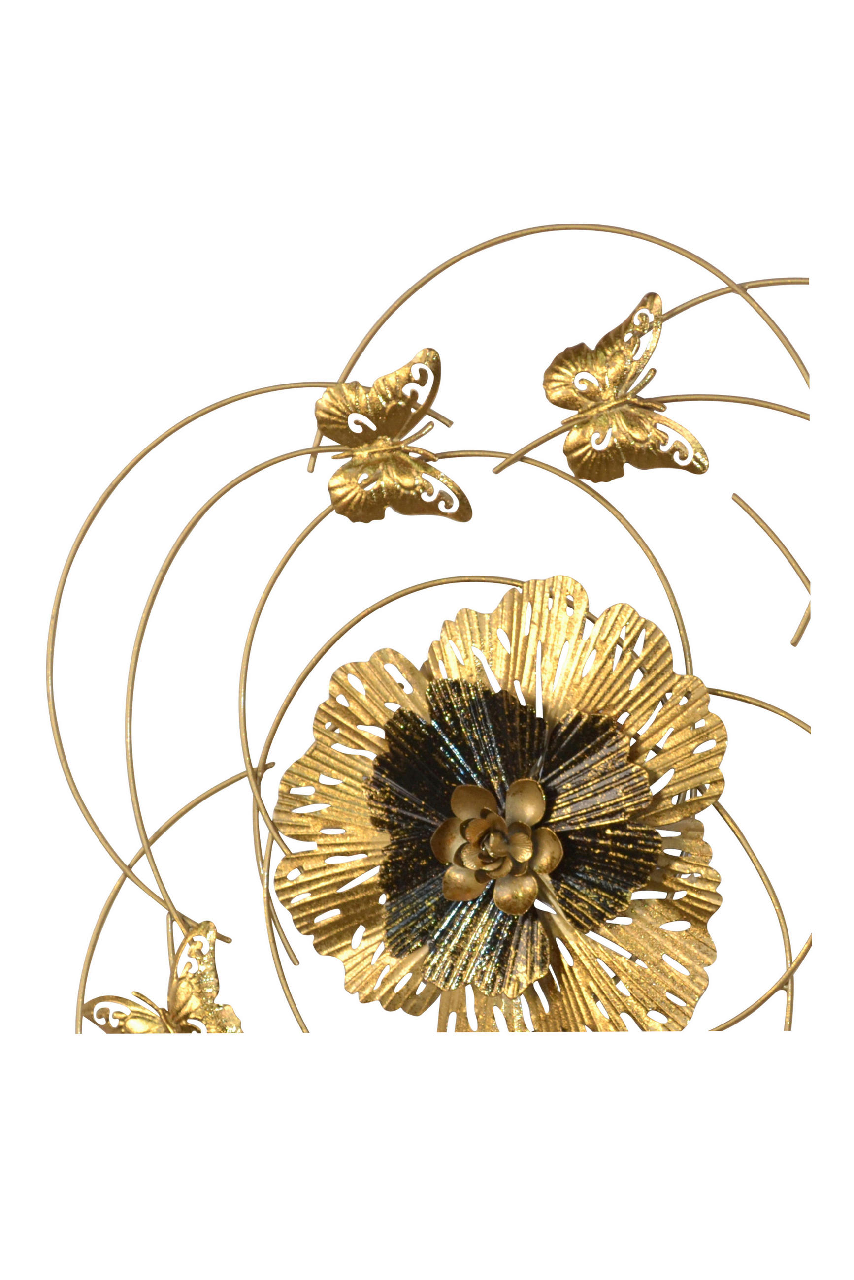 WANDDEKO Metall  - Goldfarben, Design, Metall (3/56/54cm) - MID.YOU
