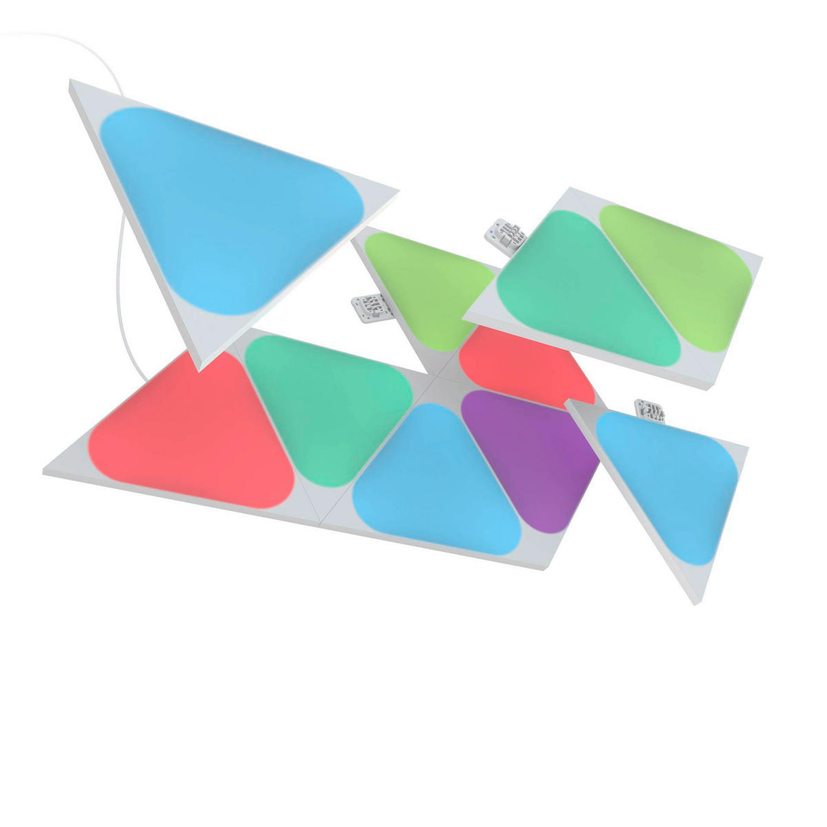Nanoleaf Triangles 10er Mini Erweiterungsset 10/11.5/0.6 cm   - Weiß, Basics, Kunststoff (10/11.5/0.6cm)