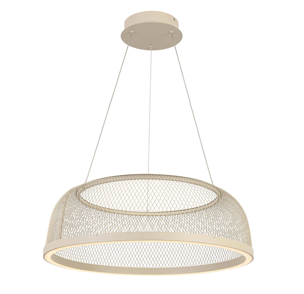 ZÁVĚSNÉ LED SVÍTIDLO, 60,5/175,5 cm  - pískové barvy, Design, kov/plast (60,5/175,5cm) - Novel