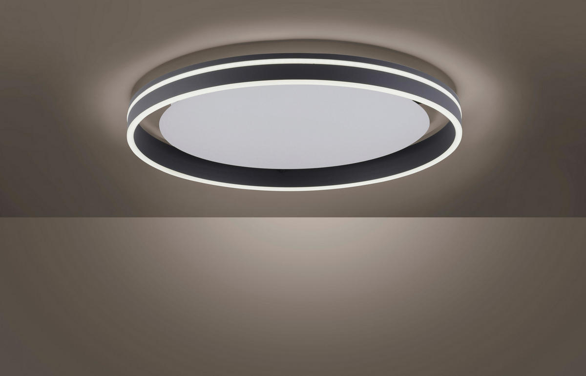 LED-DECKENLEUCHTE   - Anthrazit, Design, Kunststoff/Metall (59/8cm) - Paul Neuhaus