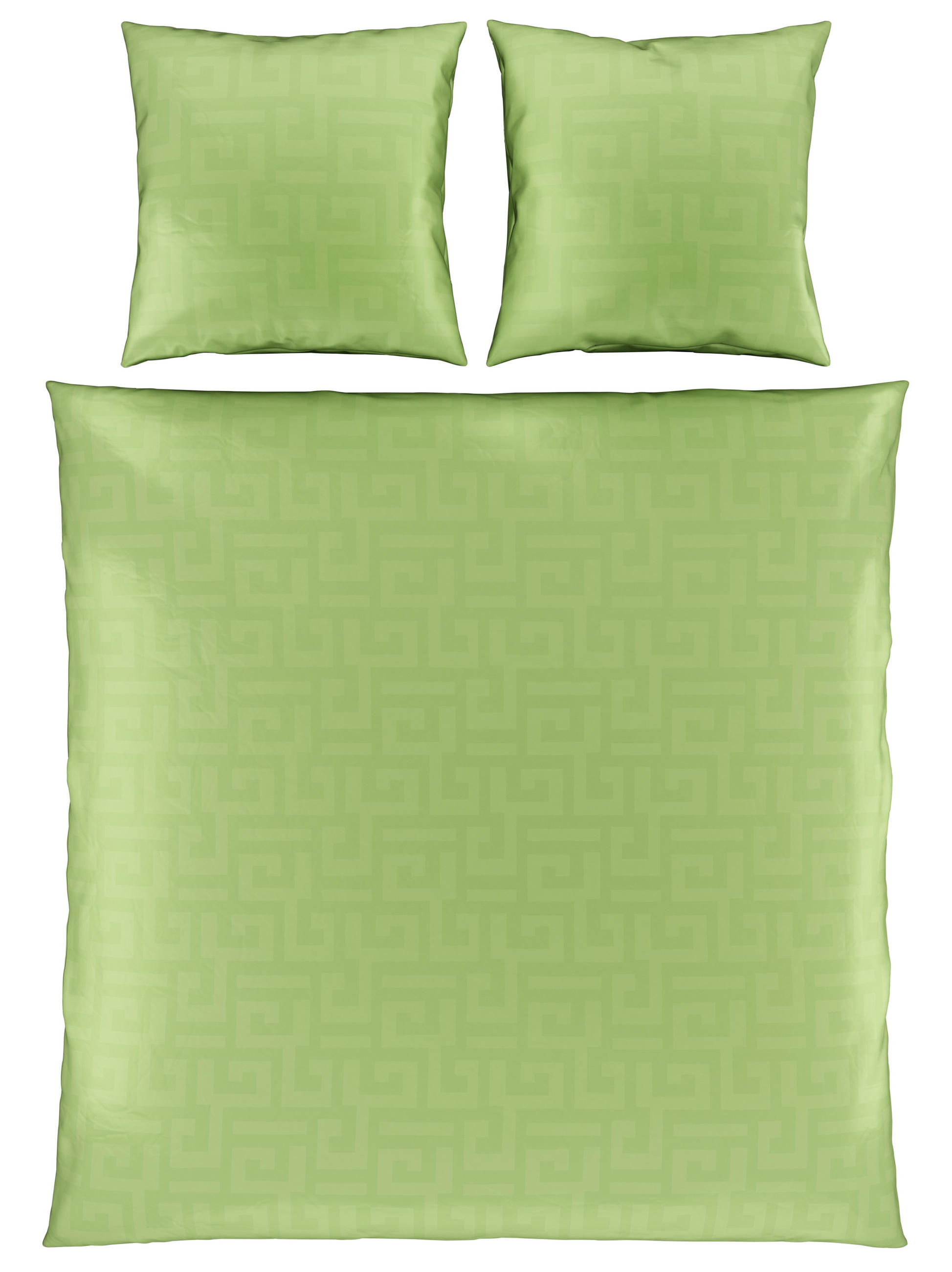 E-shop Bio:Vio OBOJSTRANNÁ POSTEĽNÁ BIELIZEŇ, satén, zelená, 200/200 cm