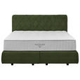 BOXSPRINGBETT 160/200 cm  in Olivgrün  - Schwarz/Olivgrün, Design, Kunststoff/Textil (160/200cm) - Johann Jakob