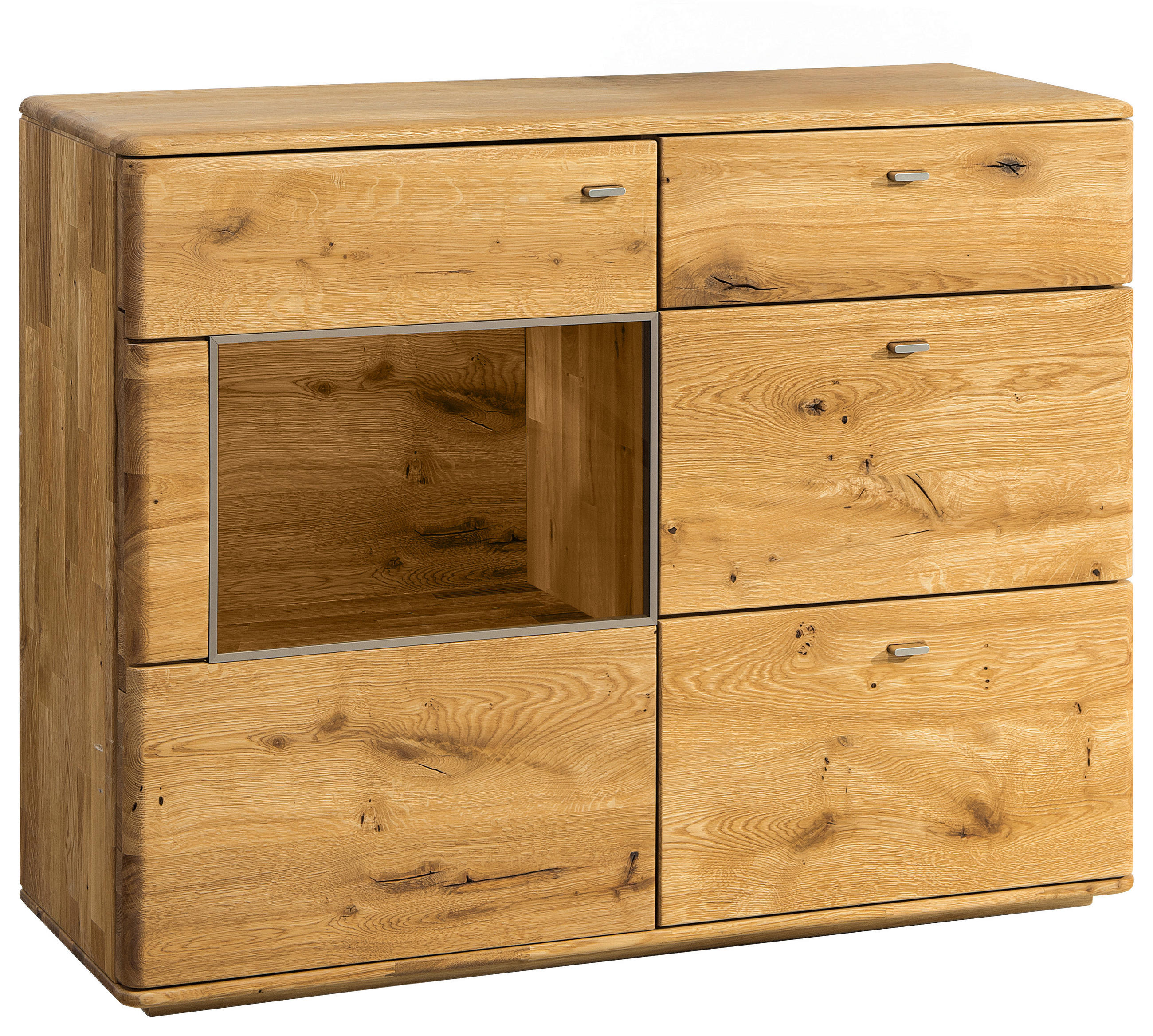 KOMMODE DENVER  in 117/90/39 cm  - Eichefarben, KONVENTIONELL, Holz (117/90/39cm) - Linea Natura