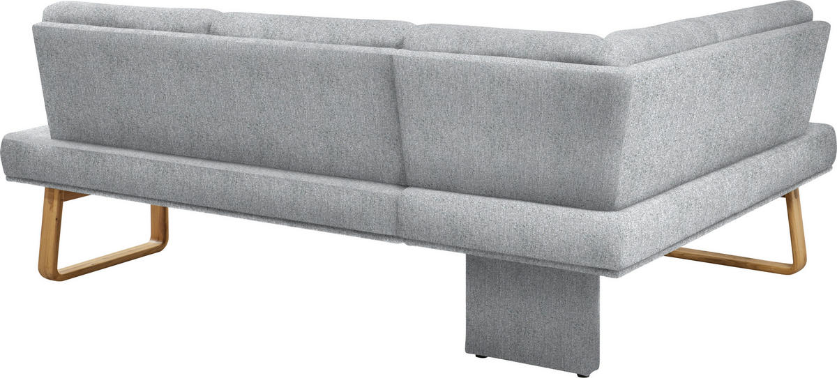ECKBANK 174/280 cm  in Eichefarben, Hellgrau  - Eichefarben/Hellgrau, Design, Holz/Textil (174/280cm) - Dieter Knoll