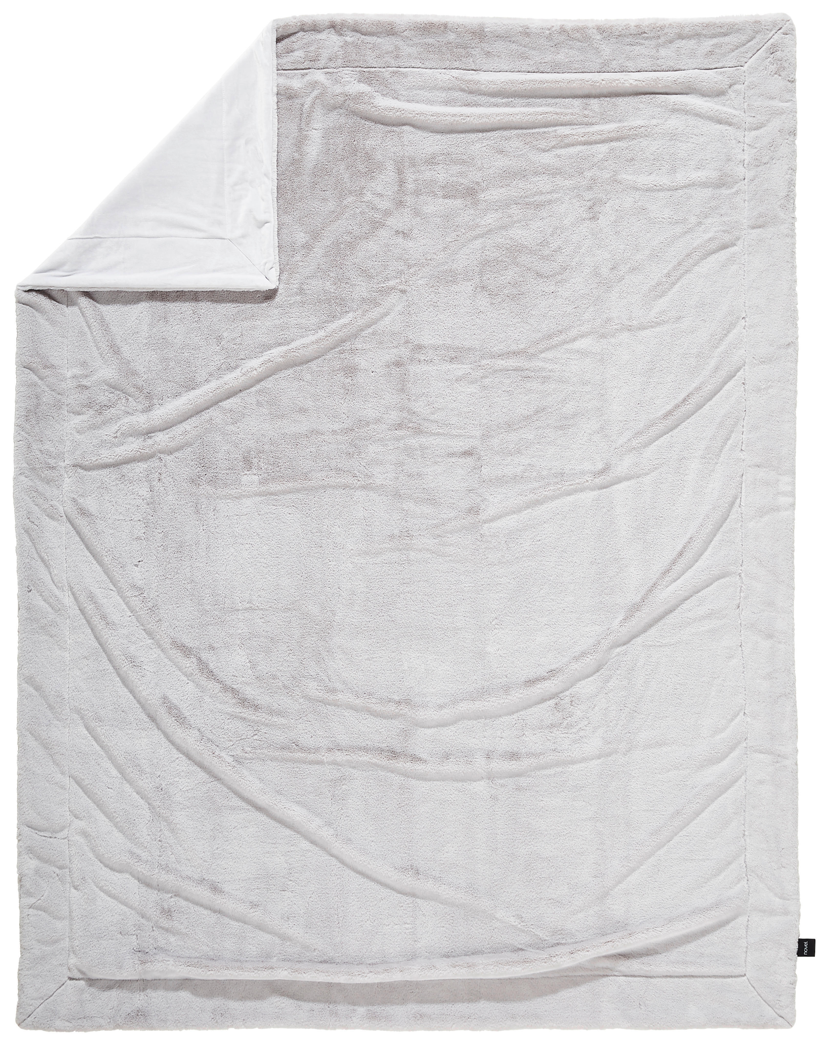 FELLDECKE 150/200 cm  - Silberfarben, Design, Textil (150/200cm) - Novel