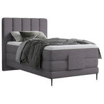 BOXSPRINGBETT 100/200 cm  in Grau  - Schwarz/Grau, Natur, Textil/Metall (100/200cm) - Esposa