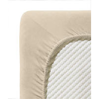 SPANNBETTTUCH Jenny C Single-Jersey  - Beige, Basics, Textil (100/200cm) - Fleuresse