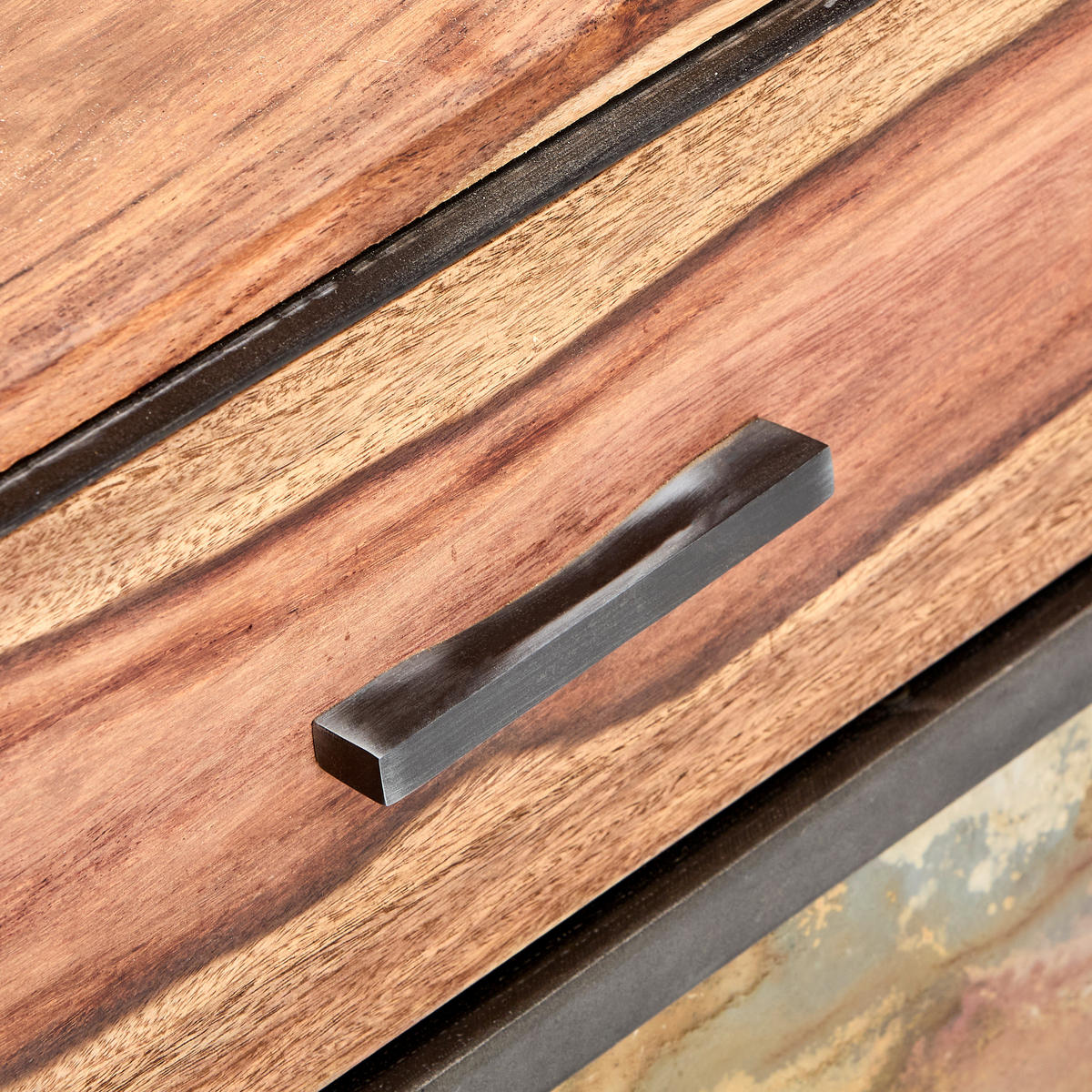 LOWBOARD  in 175/60/40 cm  - Sheeshamfarben/Grau, KONVENTIONELL, Holz/Stein (175/60/40cm) - Livetastic