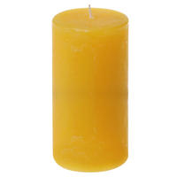 STUMPENKERZE  - Gelb, Basics (7,8/15cm)