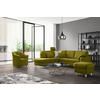 ECKSOFA in Chenille Grün  208/227 cm  - Alufarben/Grün, KONVENTIONELL, Textil/Metall (208/227cm) - Sedda