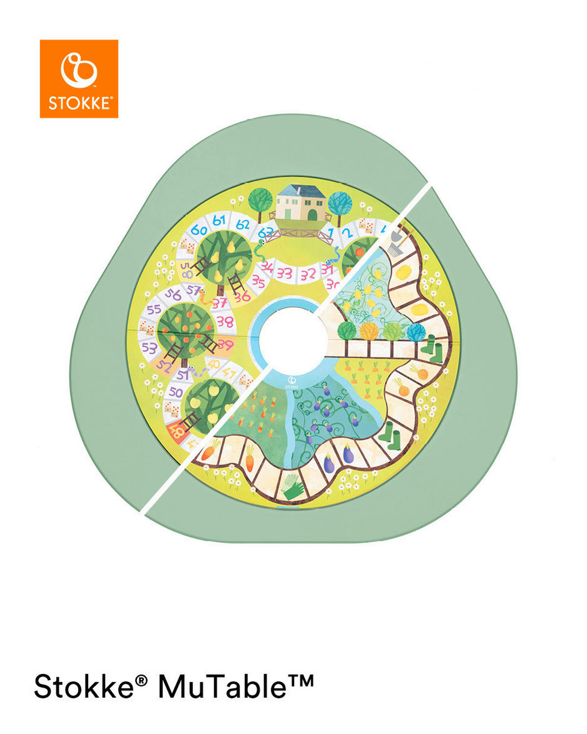SPIELMATTE MuTable  - Multicolor, Basics, Karton/Holz (54/54/1cm) - Stokke