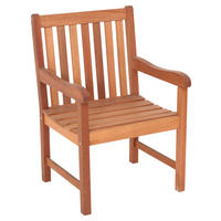 GARTENSESSEL Eukalyptusholz Naturfarben  - Naturfarben, Basics, Holz (57/89/58cm) - Gardenson