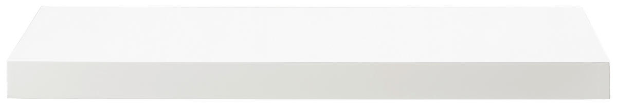 WANDBOARD Weiß Hochglanz  - Weiß Hochglanz, Basics, Holzwerkstoff (80/5/25cm) - Xora