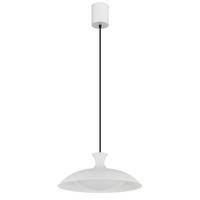 LED-HÄNGELEUCHTE ROCHA 40/150 cm   - Opal/Schwarz, KONVENTIONELL, Kunststoff/Metall (40/150cm) - Globo