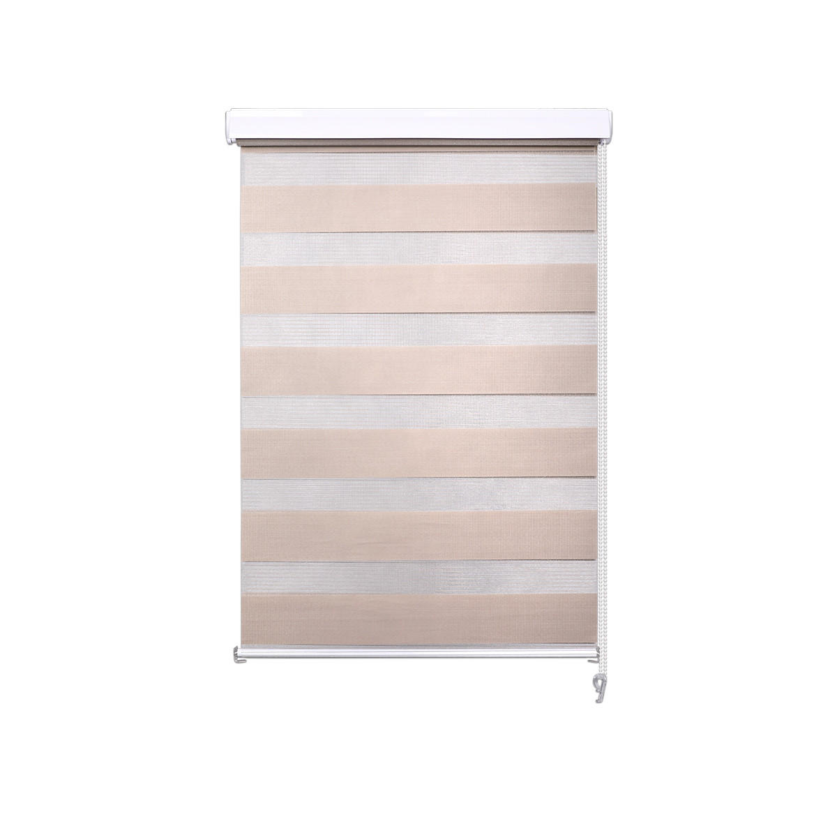 DVOSTRUKA ROLO ZAVJESA svijetlo smeđa tekstil - svijetlo smeđa, Basics, tekstil (120/160cm) - Boxxx