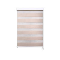 ZEBRA ZAVESA svetlobraon, tekstil - svetlobraon, Osnovno, tekstil (80/210cm) - Boxxx