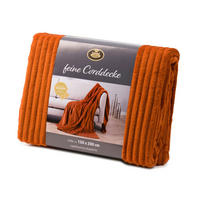 WOHNDECKE 150/200 cm  - Cognac, Basics, Kunststoff (150/200cm)