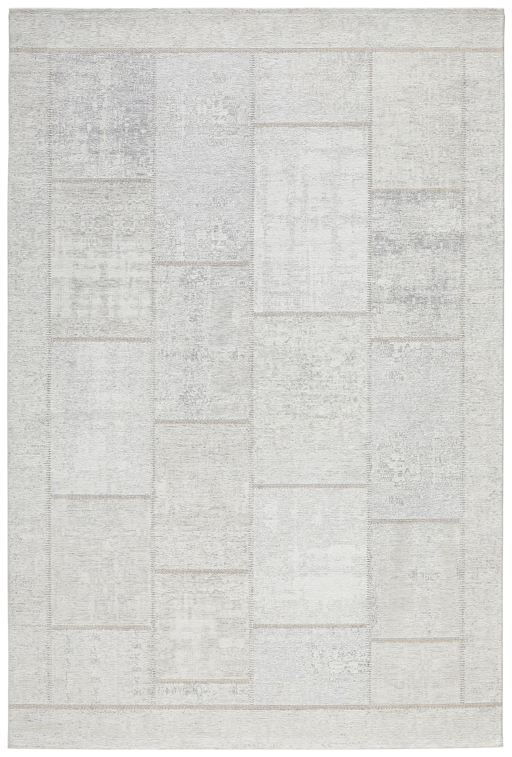 FLACHWEBETEPPICH Wohnzimmer 130/190 cm Weiß rechteckig  - Weiß, Trend, Textil (130/190cm) - Novel