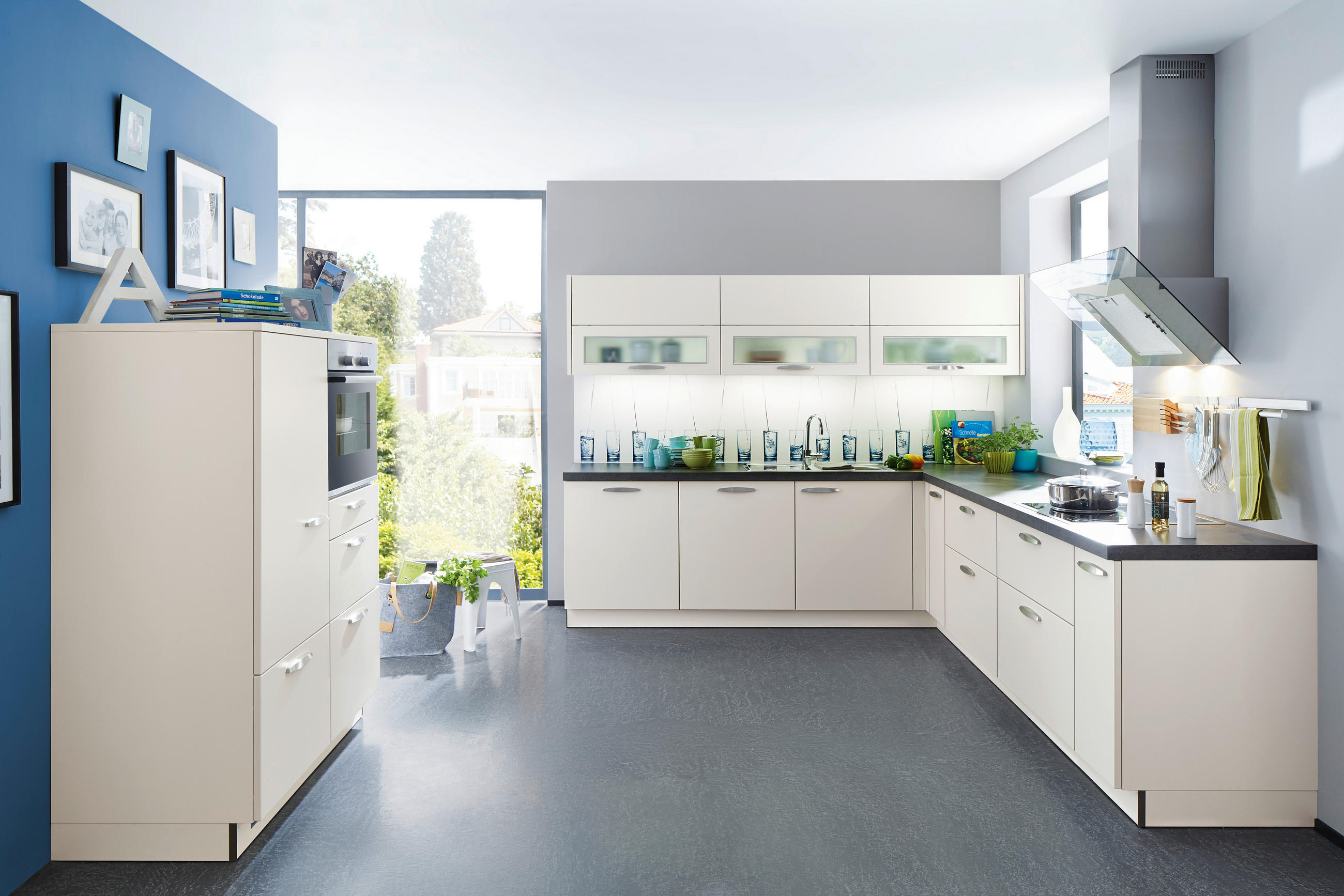 EINBAUKÜCHE FEEL  - Magnolie, Design, Holzwerkstoff - Nolte Küchen