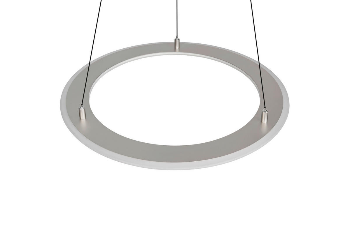 LED-HÄNGELEUCHTE  72,5/180 cm    - Nickelfarben, Design, Metall (72,5/180cm) - Trio Leuchten