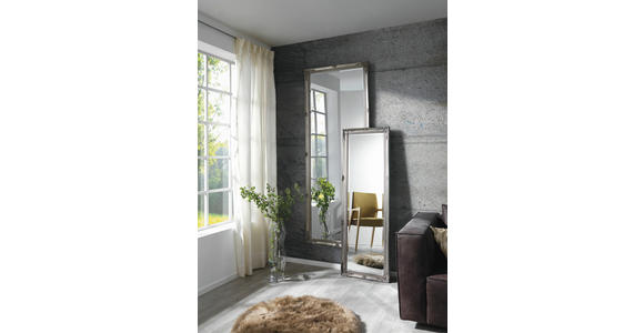 WANDSPIEGEL 75/195/3,3 cm    - Silberfarben, LIFESTYLE, Glas/Holz (75/195/3,3cm) - Landscape