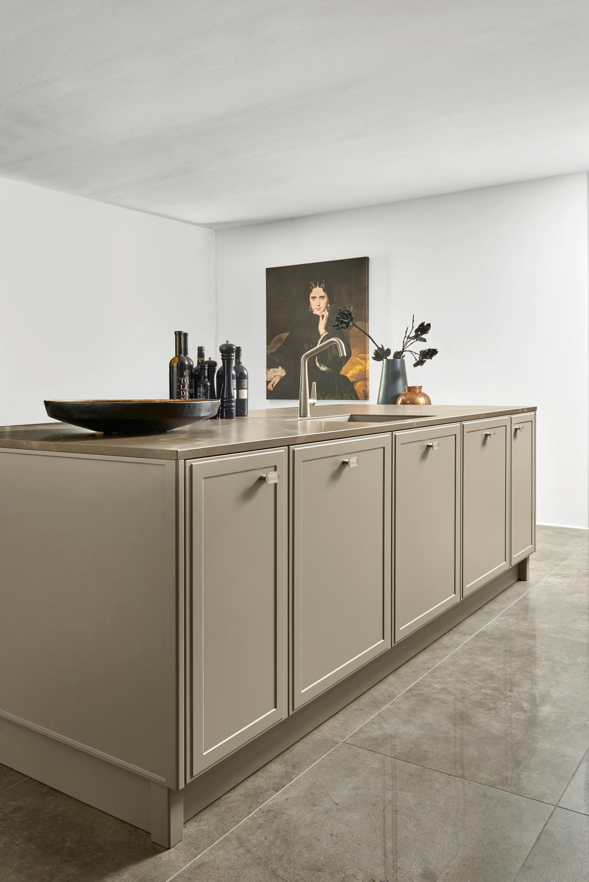 EINBAUKÜCHE TORINO LACK  - Greige, Design, Holzwerkstoff - Nolte Küchen