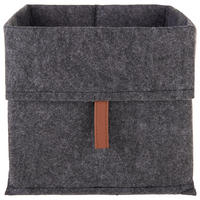 REGALKORB   - Dunkelgrau/Braun, Trend, Textil (22/21/22cm) - Landscape