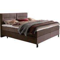BOXSPRINGBETT 240/220 cm  in Braun  - Schwarz/Braun, KONVENTIONELL, Textil/Metall (240/220cm) - Esposa