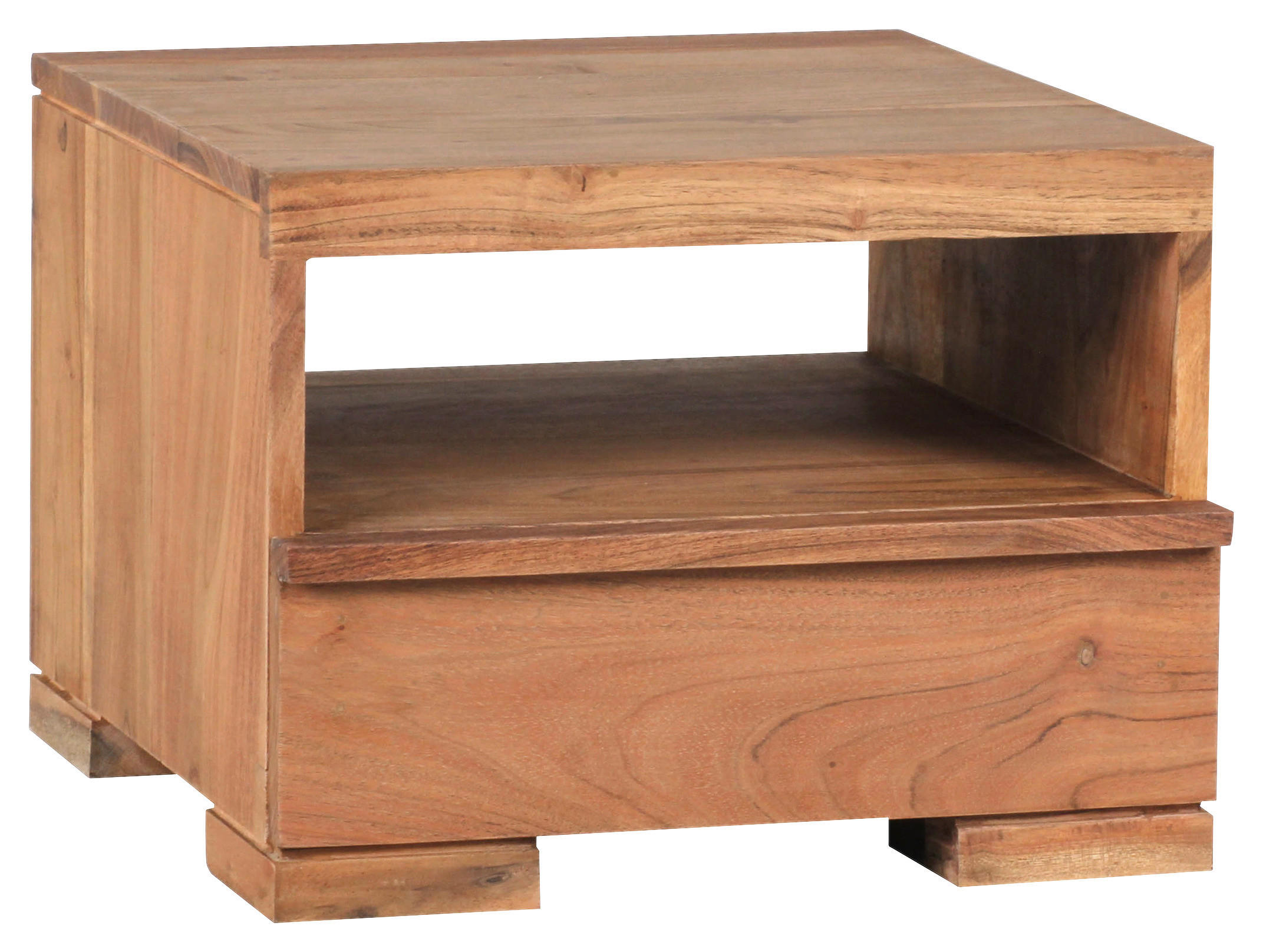 NACHTTISCH 40/30/40 cm in massiv Akazie Akaziefarben - Akaziefarben, Konventionell, Holz (40/30/40cm) - MID.YOU