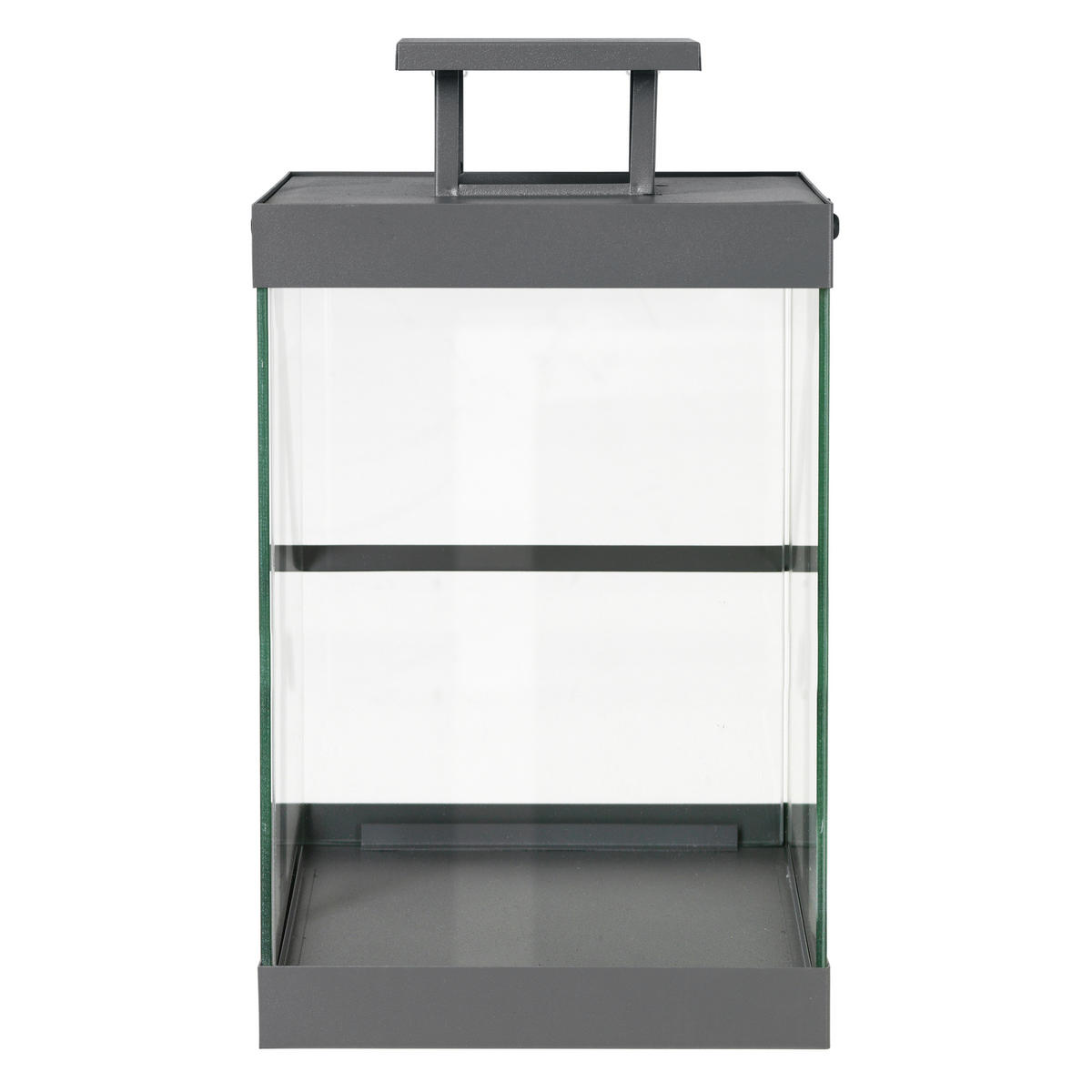 LATERNE - Grau, Design, Glas/Metall (20,5/36/21cm) - Blomus