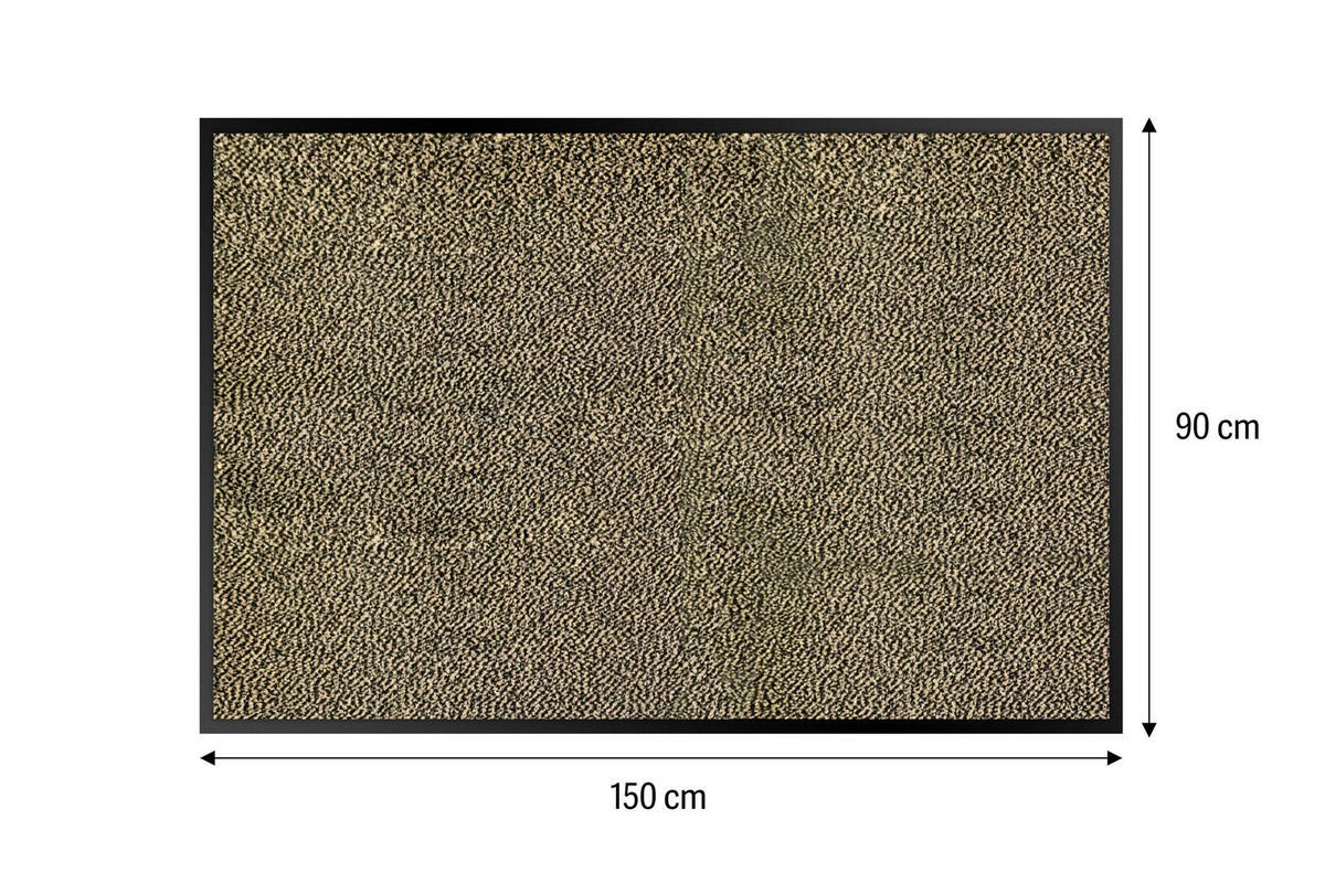 SZENNYFOGÓ SZŐNYEG - világosbarna, Basics, műanyag/textil (90/150cm)