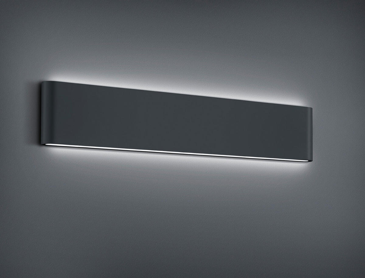 AUSSENWANDLEUCHTE - Anthrazit, Design, Metall (9/46,5/4cm) - Trio Leuchten