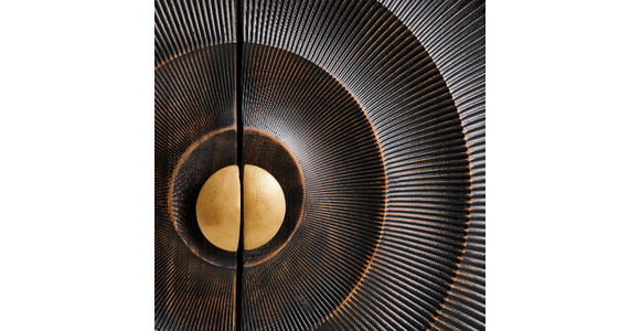 HIGHBOARD 100/150/40 cm  - Goldfarben/Schwarz, Design, Holz/Metall (100/150/40cm) - Landscape