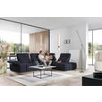 ECKSOFA in Struktur Schwarz  313/233 cm  - Schwarz, Design, Kunststoff/Textil (313/233cm) - Emilio Belluti