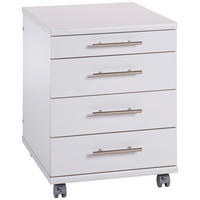 ROLLCONTAINER Hellgrau  - Silberfarben/Hellgrau, Basics, Holzwerkstoff/Kunststoff (41,6/56,9/50cm) - MID.YOU