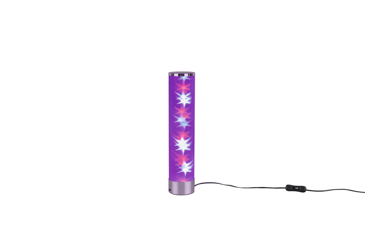 LED-TISCHLEUCHTE 8,3/38,00 cm   - Chromfarben/Weiß, Design, Kunststoff/Metall (8,3/38,00cm)