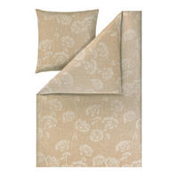 POSTEĽNÁ BIELIZEŇ, interlock džersej, piesková, 140/200 cm - piesková, Basics, textil (140/200cm) - Estella