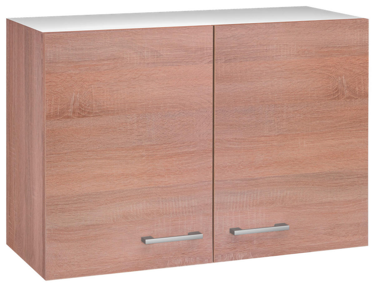 KÜCHENOBERSCHRANK 80/54,8/32 cm  in Weiß, Sonoma Eiche  - Alufarben/Weiß, KONVENTIONELL, Holzwerkstoff/Kunststoff (80/54,8/32cm) - FlexWell