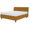 BOXSPRINGBETT 180/200 cm  in Gelb  - Gelb/Schwarz, Design, Holzwerkstoff/Kunststoff (180/200cm) - RUF Betten