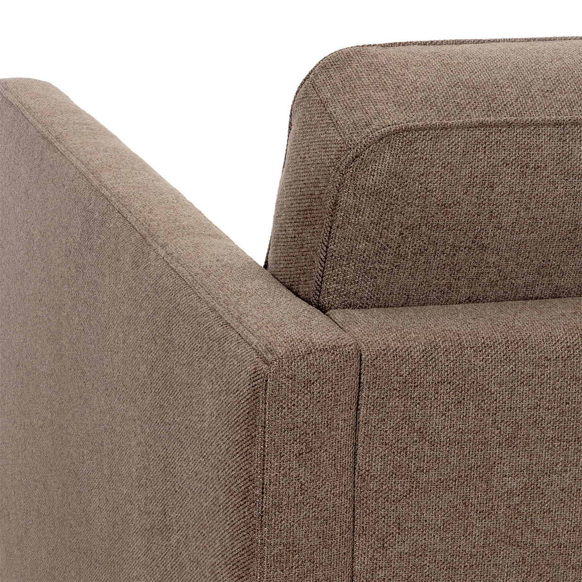 SOFFA i svart, brun  - brun/svart, Basics, metall/trä (290/85/225cm) - Hom`in