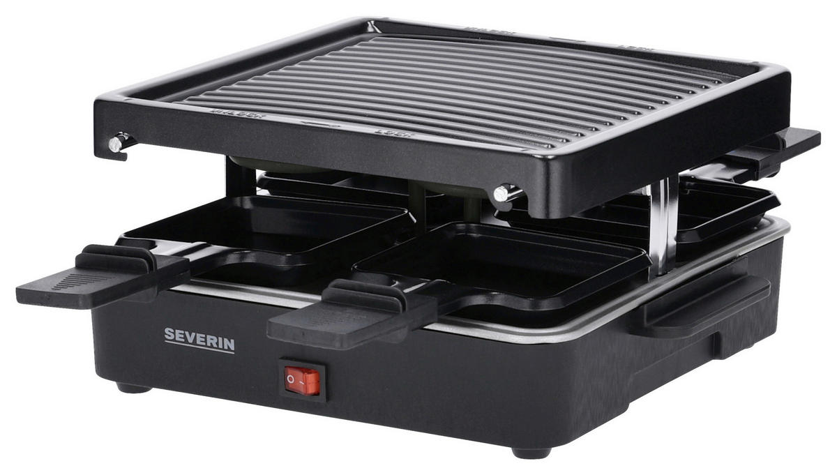 RACLETTE-GRILL  - Schwarz, Basics, Kunststoff (26/40/12,2cm) - Severin