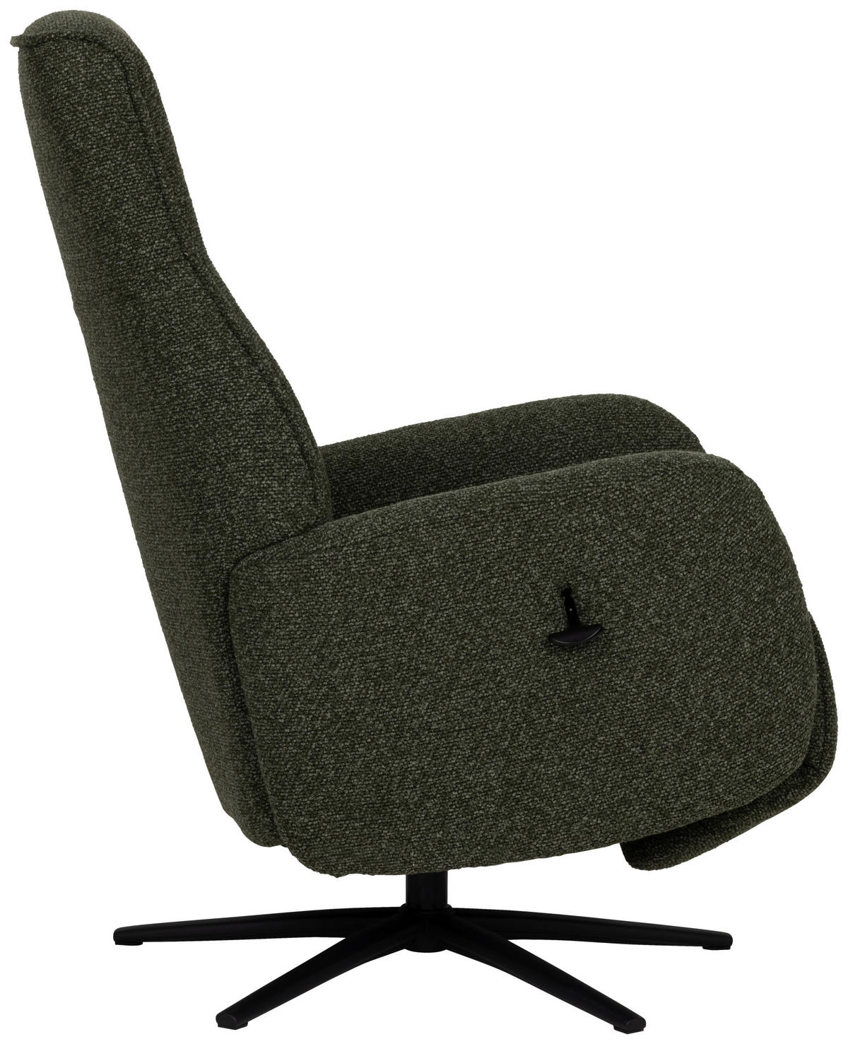 RELAXSESSEL Webstoff    - Dunkelgrün/Schwarz, Design, Holz/Textil (77/112/86cm) - Livetastic