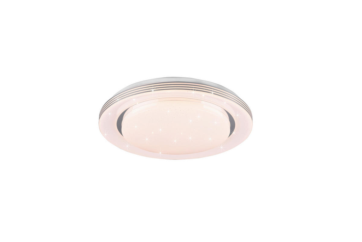 LED-DECKENLEUCHTE  38/7,5 cm    - Weiss, Basics, Kunststoff (38/7,5cm)