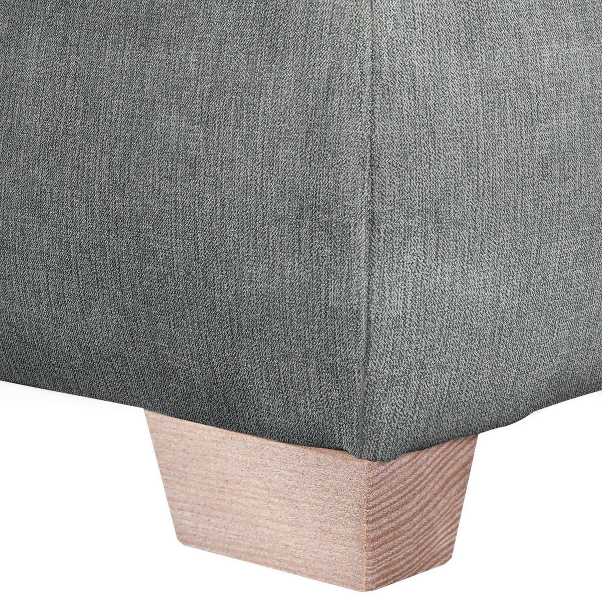 RÉCAMIERE in Mikrofaser Grau  - Eichefarben/Grau, Lifestyle, Holz/Textil (88/85/176cm) - Xora